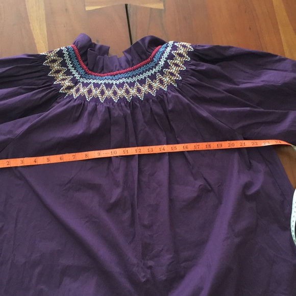 NWOT Tuckernuck Pomander Place purple smocked Wrenley dress M - Picture 10 of 15